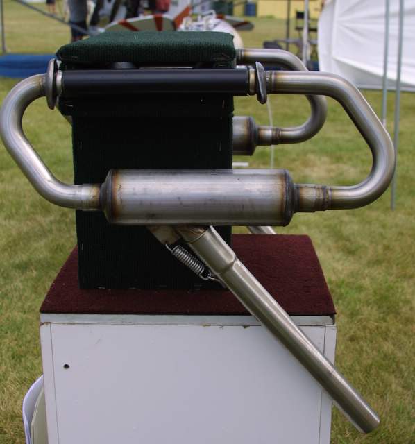 Toucan Rotax 912 dual exhaust system.