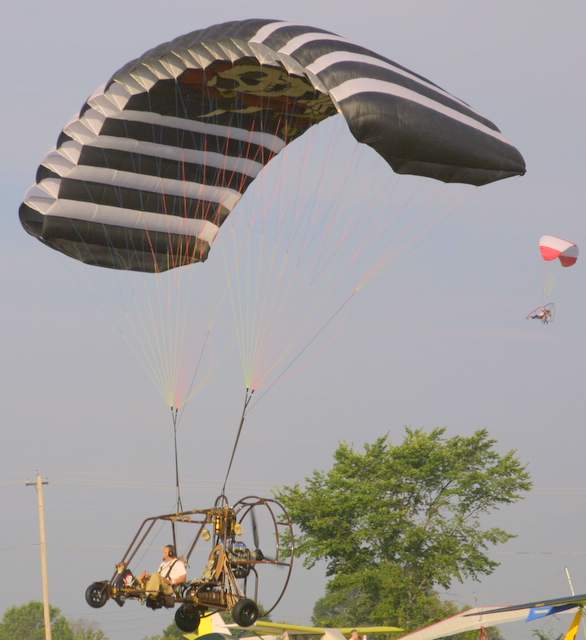 Pirates of the Caribbean themed Predator powered parachute.