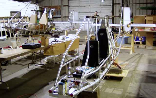 Excalibur aircraft kits under construction.