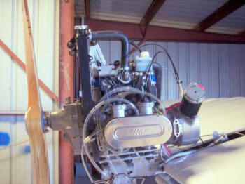 Rotax 582 engine installation on the Excalibur.