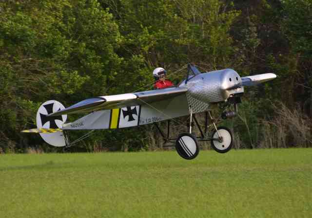Airdrome Aeroplanes FOKKER E-III single place light sport eligible 3/4 scale WW I replica aircraft.