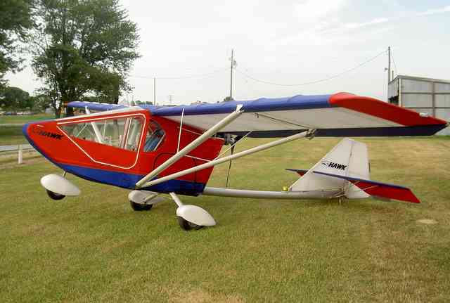 CGS Hawk Arrow single place light sport eligible aircraft.