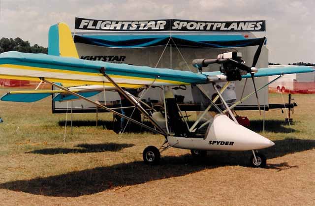 Spyder, Flightstar Spyder single place light sport eligible aircraft.