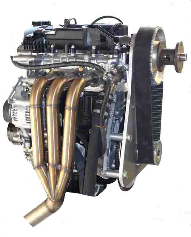 Ecoyota aircraft engine, Toyota Ecoyota three cylinder 4 stroke aircraft engine. 